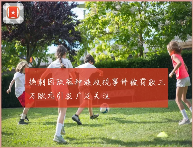 热刺因欧冠种族歧视事件被罚款三万欧元引发广泛关注